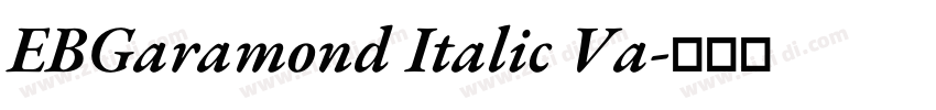 EBGaramond Italic Va字体转换 EBGaramond Italic Va字体转换